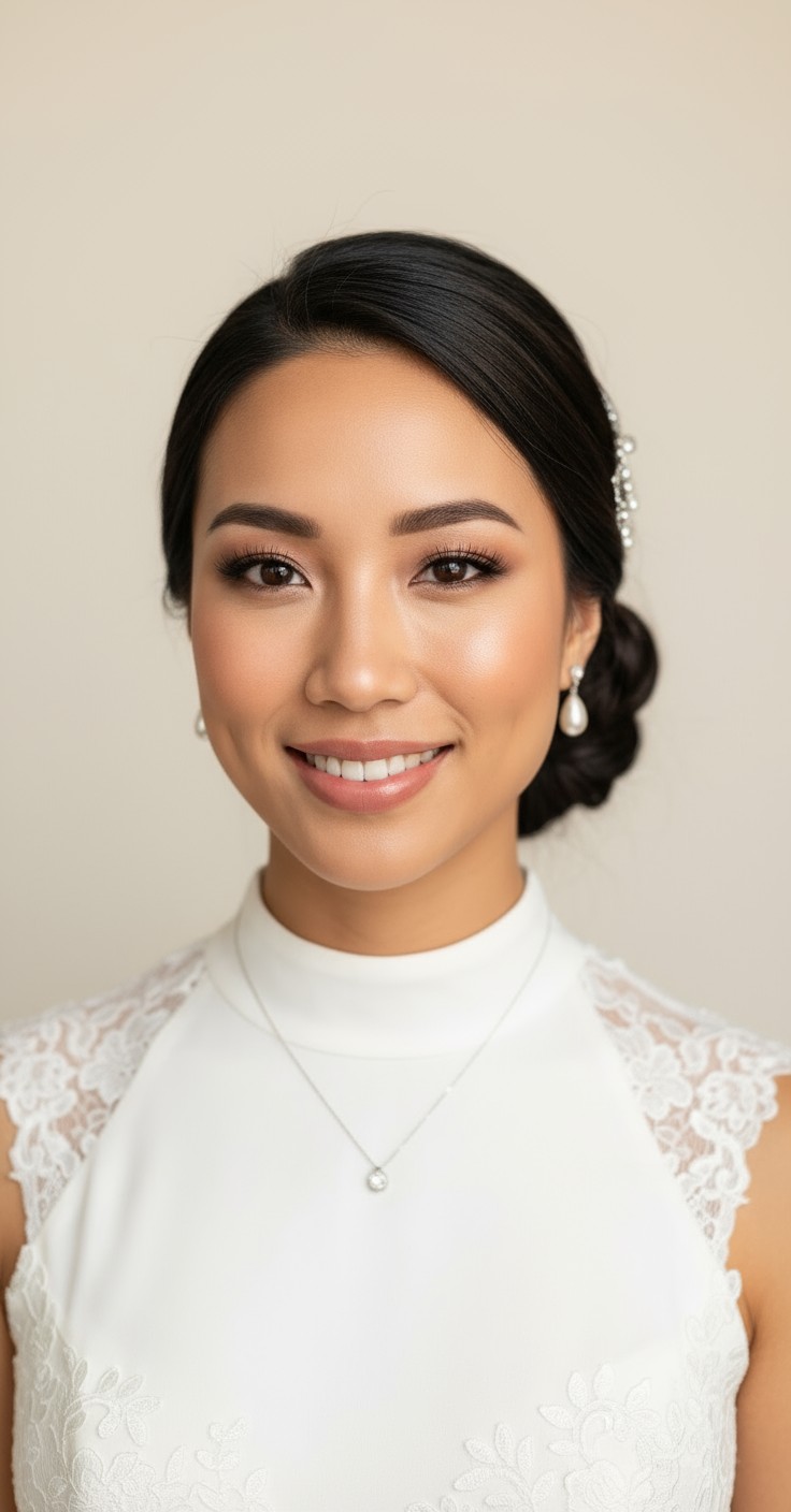 After Side Updo For Wedding